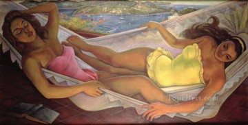 ハンモック 1956 ディエゴ・リベラ Oil Paintings
